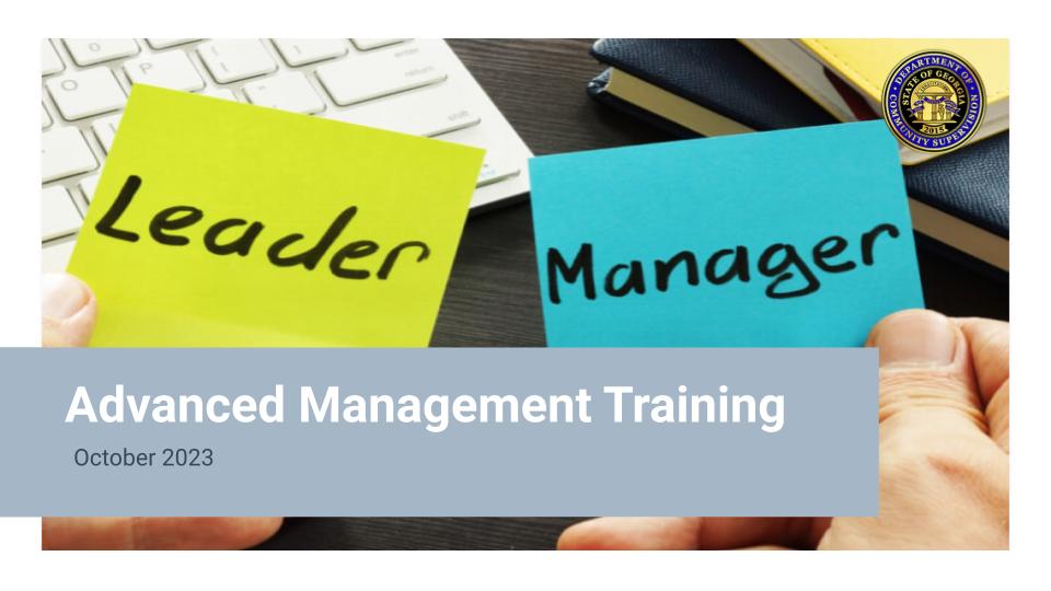 Advanced Management Training