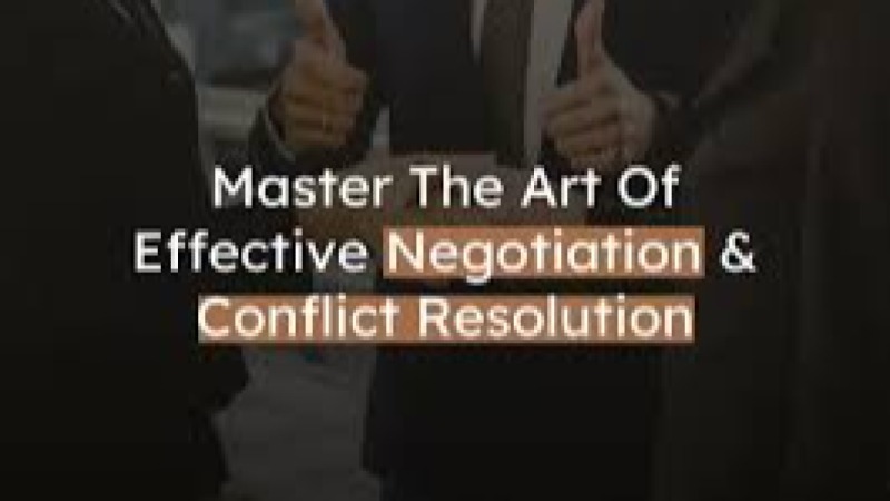 The Art of Negotiation in Environmental Conflict Training Course