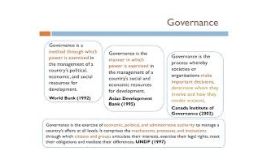 Training Course on Principles for Effective Governance