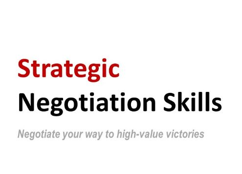 Training on Strategic Negotiations and conflict resolutions for Public and Private Sector Executives